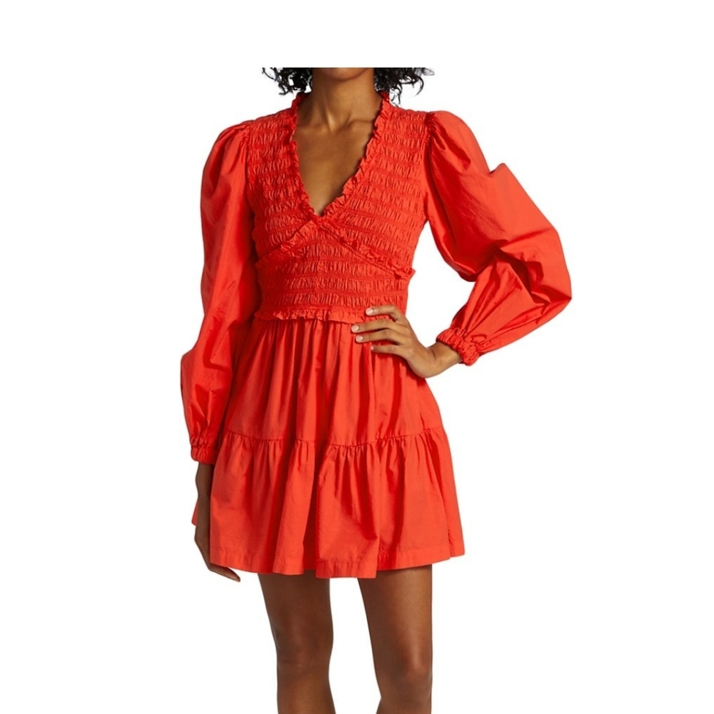 Sea Gaia tiered dress- orange size 10
